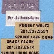 Personal Name Clothing Labels