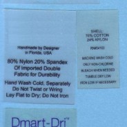 TPU Clothing Labels