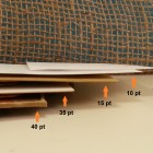 Hang Tag paper thickness options