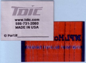 Woven Label Iron on Backing