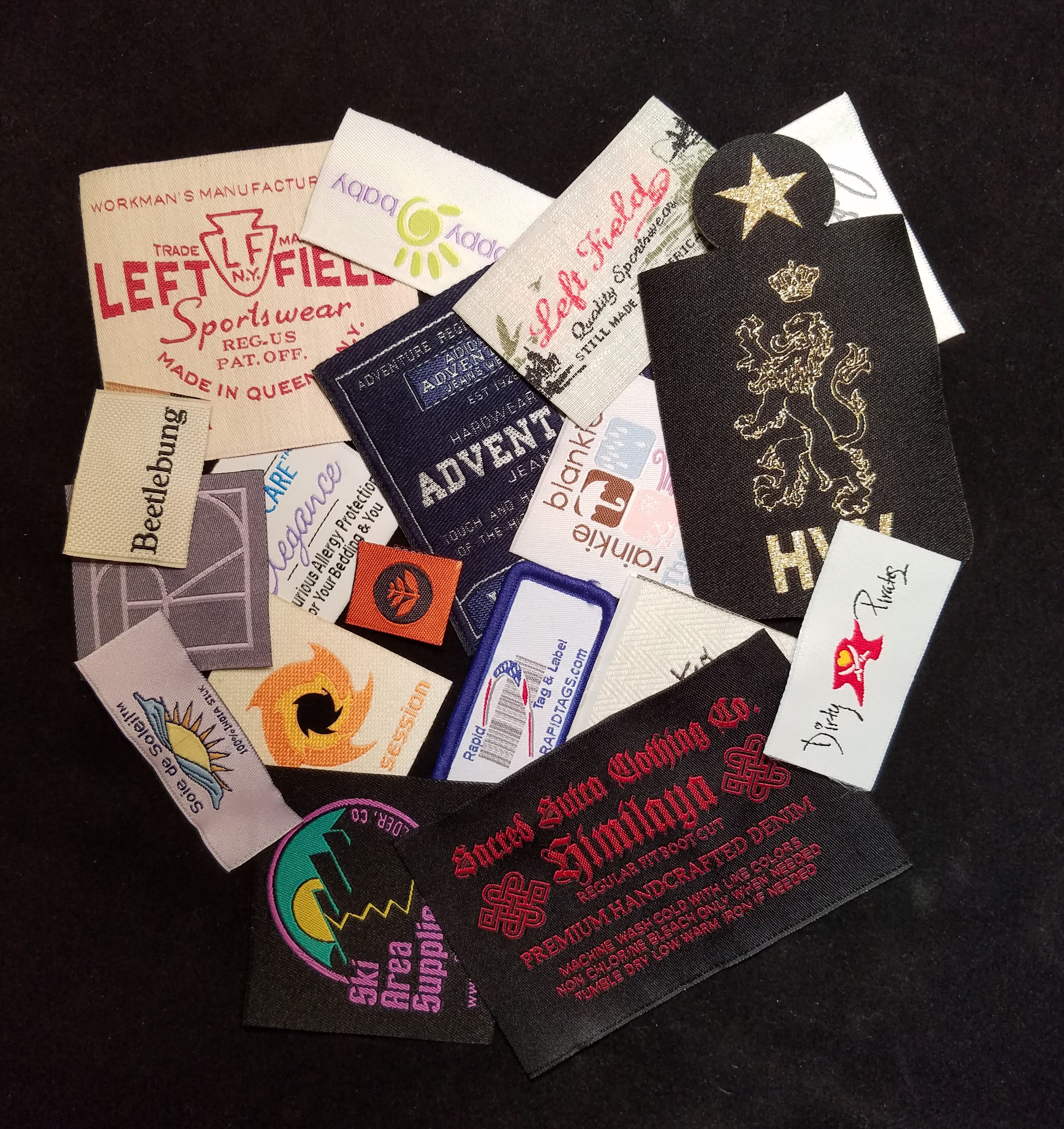 Custom Woven Labels & Tags - Rapid Tag & Label